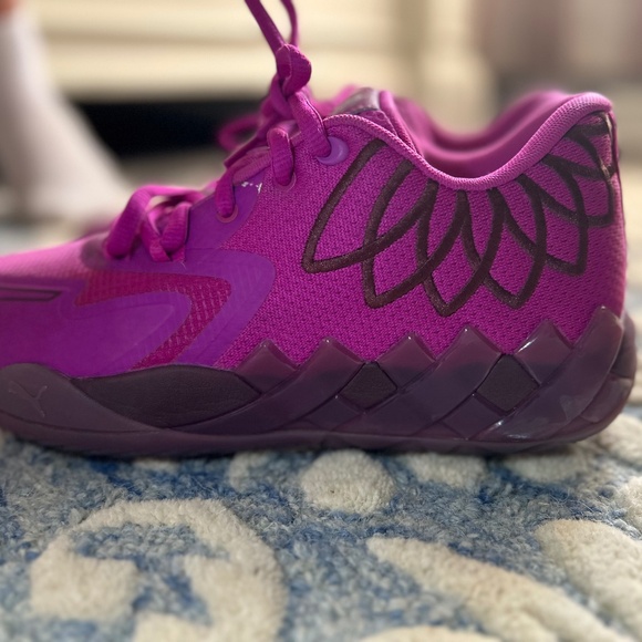 MB.01 Disco Lo Basketball Shoes Size 8.5 Deep Orchid / Pickled Beet - Mens - Picture 12 of 13